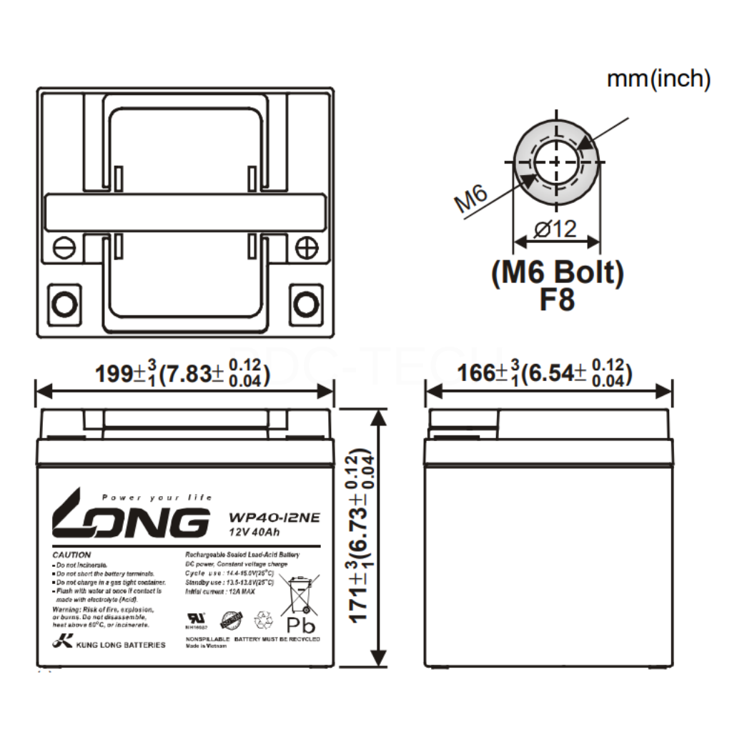 LONG WP40-12NE 12V 40AH (3)