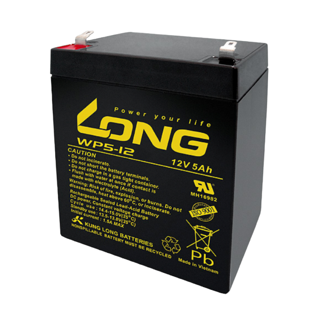 Ắc Quy Kín Khí (VRLA AGM) LONG 12V-5Ah (20HR), WP5-12, F2 - LONG WP5 12 12V 5AH 1 LONG WP5 12 12V 5AH 1