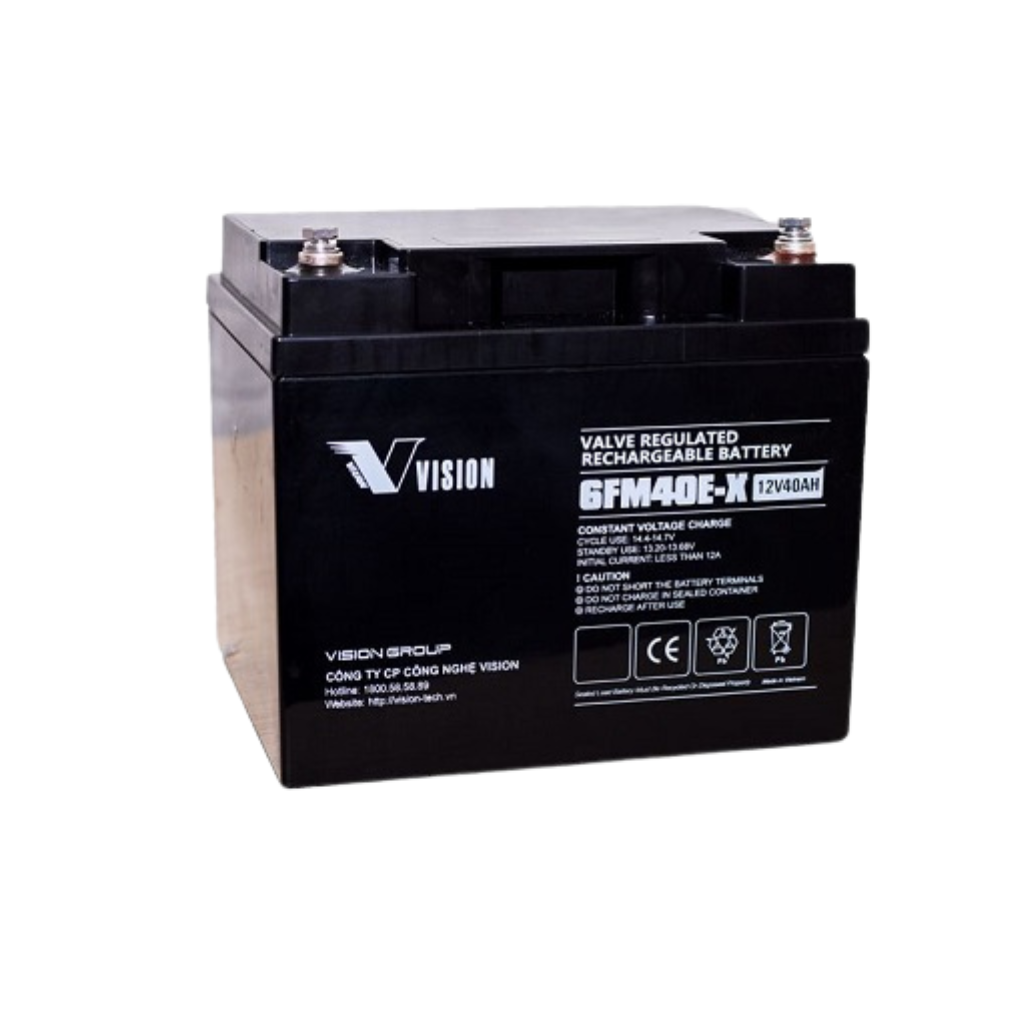 Ắc Quy Vision 12V 40Ah 6FM40E-X - vision 6fm40e x 1 vision 6fm40e x 1